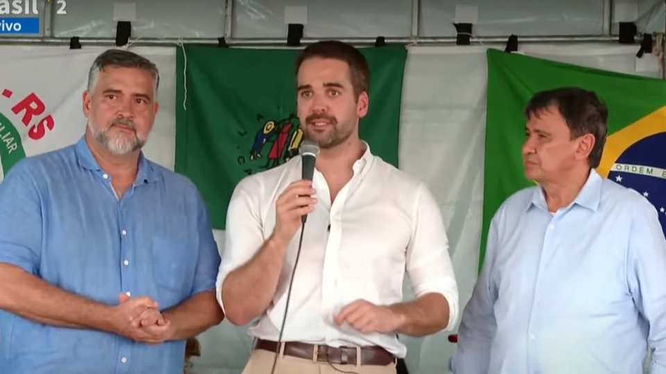 comitiva do governo federal visita area afetada pela seca no rs