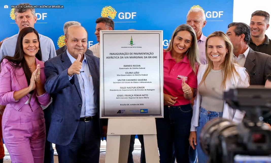 Ibaneis entrega nova marginal BR-040 para desafogar trânsito Via 5,6 km